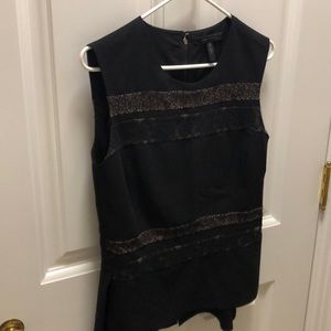 BCBG lace black top